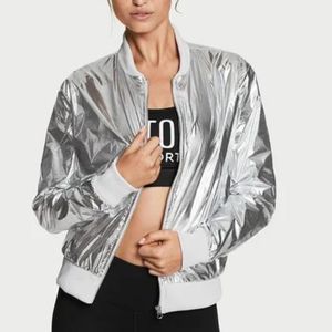 Victoria's Secret Silver Bomber Jacket